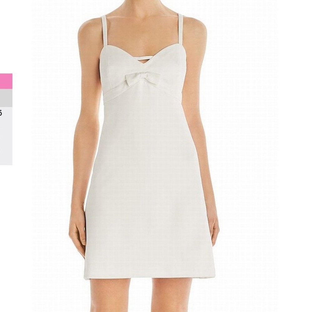 Betsey Johnson A Line White Bow Dress